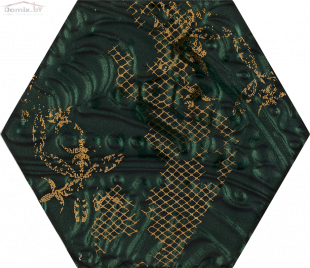 Плитка Ceramika Paradyz Intense Tone Green Inserto Heksagon C декор (19,8х17,1)
